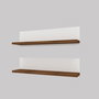 Hanah Home Estantería de Pared Blanca de 60 cm